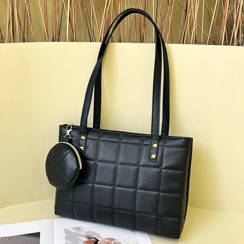 Naiste kott Moodne käekott Kaheosaline väike kott Moodne rombikujuline naiste kott Lihtne väike ruudukujuline kott Õlakott Mobiiltelefoni kott