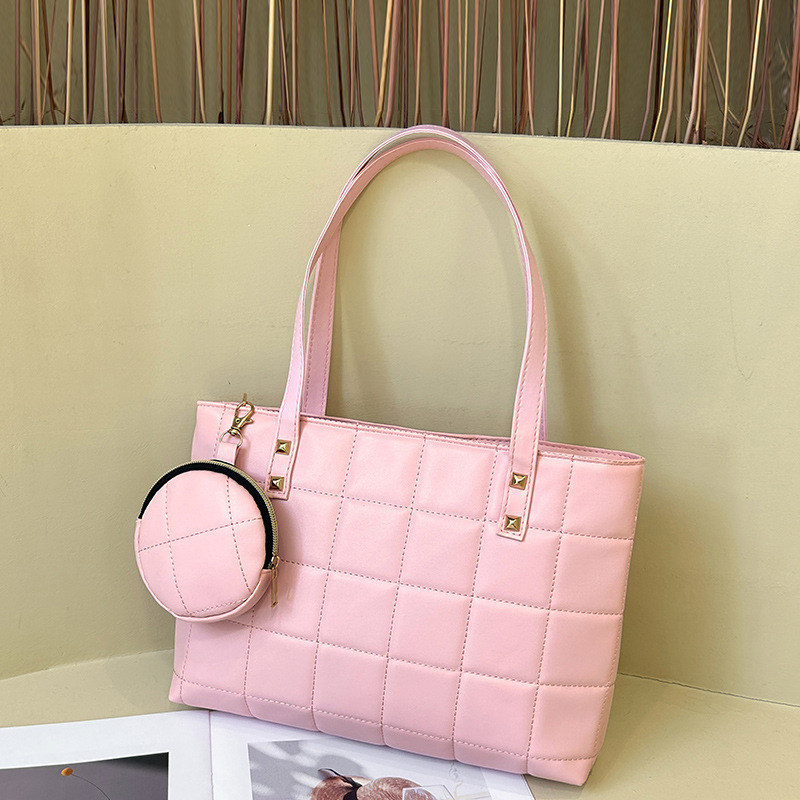 Naiste kott Moodne käekott Kaheosaline väike kott Moodne rombikujuline naiste kott Lihtne väike ruudukujuline kott Õlakott Mobiiltelefoni kott