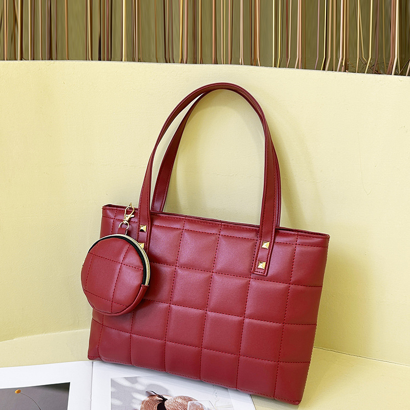 Naiste kott Moodne käekott Kaheosaline väike kott Moodne rombikujuline naiste kott Lihtne väike ruudukujuline kott Õlakott Mobiiltelefoni kott