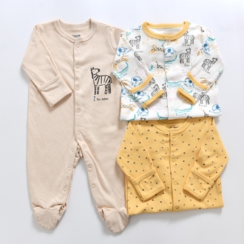 Παιδικά Ρούχα Dropshipping Export Άνοιξη & Φθινόπωρο Βρεφική Ολόσωμη Φόρμα με Μακρυμάνικη Πιτζάμα που Καλύπτει τα Πόδια Νεογέννητο Μωρό Κουτί Δώρου 1