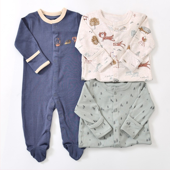 Παιδικά Ρούχα Dropshipping Export Άνοιξη & Φθινόπωρο Βρεφική Ολόσωμη Φόρμα με Μακρυμάνικη Πιτζάμα που Καλύπτει τα Πόδια Νεογέννητο Μωρό Κουτί Δώρου 1