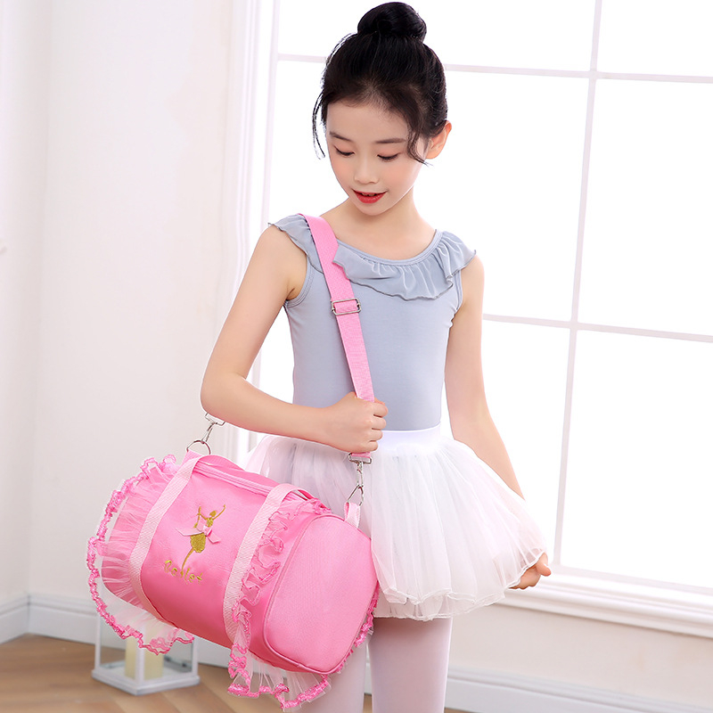 Vaikiška šokių kuprinė „Dance Bag“, didelės talpos moteriškas šokių drabužių laikymo krepšys, šokių rankinė per petį.