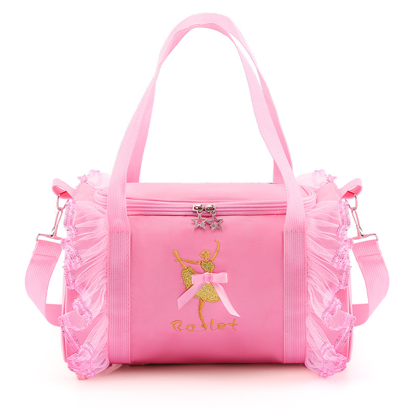 Vaikiška šokių kuprinė „Dance Bag“, didelės talpos moteriškas šokių drabužių laikymo krepšys, šokių rankinė per petį.
