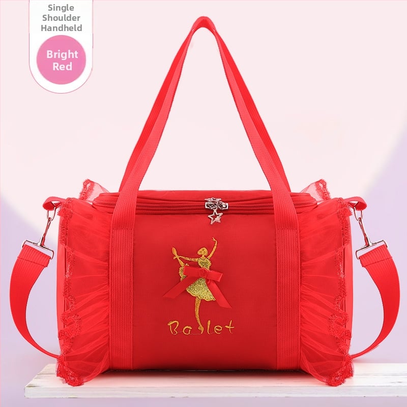 Vaikiška šokių kuprinė „Dance Bag“, didelės talpos moteriškas šokių drabužių laikymo krepšys, šokių rankinė per petį.