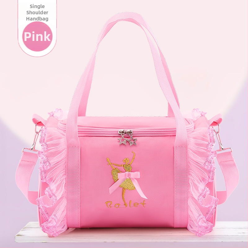 Vaikiška šokių kuprinė „Dance Bag“, didelės talpos moteriškas šokių drabužių laikymo krepšys, šokių rankinė per petį.