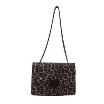 Zapadnjački stil, osobnost, leopard print, europski i američki retro, prekrasna nova elegantna moderna torba za žene s lancem ispod pazuha, mala četvrtasta torba za žene iz 2025.