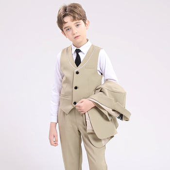 Παιδικό γιλέκο ανοιξιάτικο βρετανικό φόρεμα λουλουδιών για τζέντλεμαν όμορφο αγόρι κοστούμι δραστηριότητας πιάνου