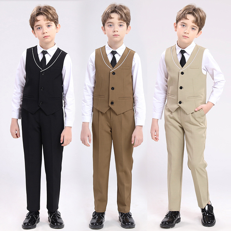 Dječji prsluk, proljetni britanski gospodin, haljina za djevojčicu s cvijećem, zgodan dječak, kostim za klavir, domaćina aktivnosti