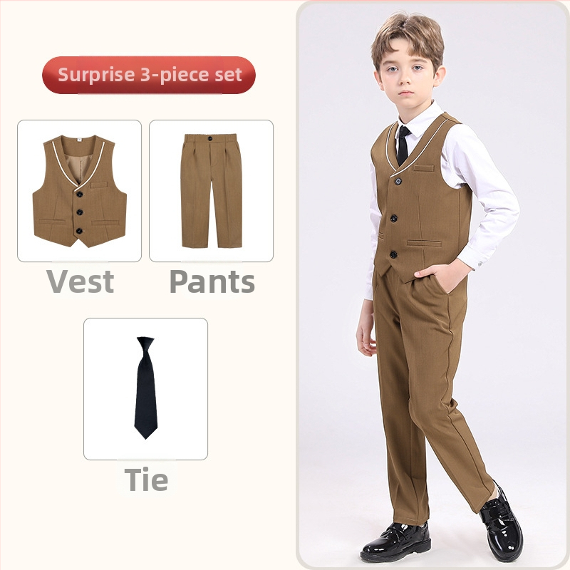 Dječji prsluk, proljetni britanski gospodin, haljina za djevojčicu s cvijećem, zgodan dječak, kostim za klavir, domaćina aktivnosti