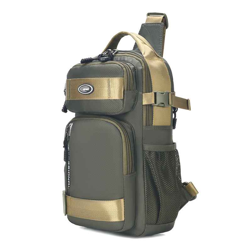 Vyriška neperšlampama krūtinės rankinė, vyriška rankinė per petį, mažo dydžio rankinė, skirta lauko vyriška kuprinė