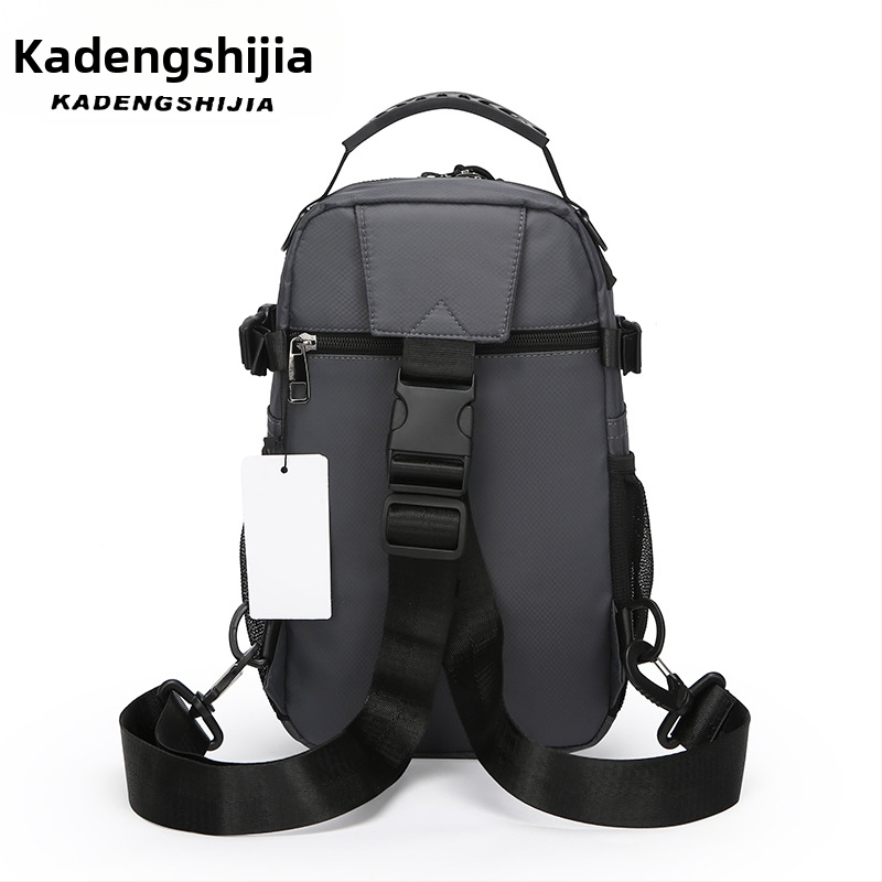 Vyriška neperšlampama krūtinės rankinė, vyriška rankinė per petį, mažo dydžio rankinė, skirta lauko vyriška kuprinė