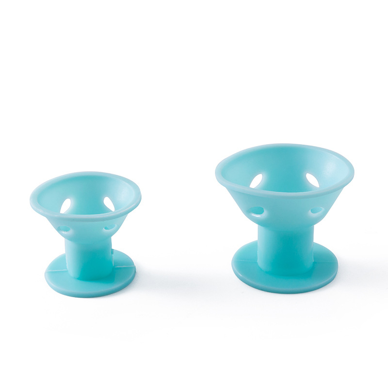 Gamintojas sandėlyje silikoninis plaukų suktukas „Bell“ plaukų suktukas, grybo formos plaukų suktukas, tingaus miego plaukų suktukas, tokio paties stiliaus