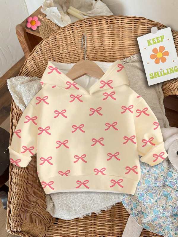 Laste lahtine pikkade varrukatega kapuutsiga dressipluus tüdrukute moetegelastega, Punamütsikese mustriga digitaaltrükk RB05