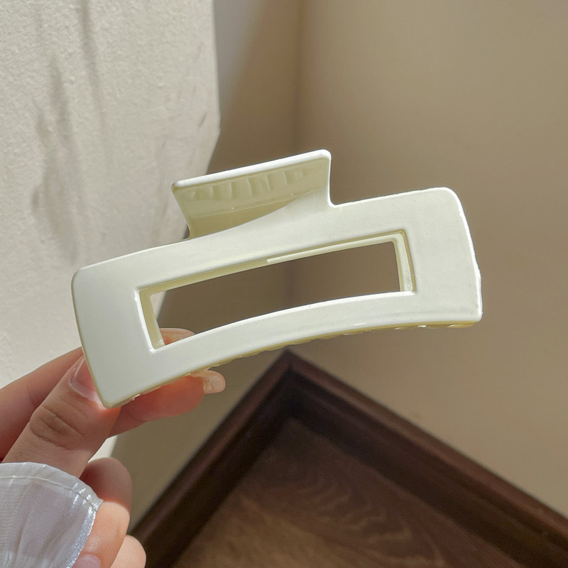 „Crossborder Amazon“ abs medžiagos matinis plaukų segtukas „Ins“ stiliaus kvadratinis greiferinis galvos apdangalas didelis plaukų segtukas ryklio segtuko geometrija