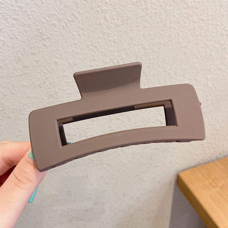 „Crossborder Amazon“ abs medžiagos matinis plaukų segtukas „Ins“ stiliaus kvadratinis greiferinis galvos apdangalas didelis plaukų segtukas ryklio segtuko geometrija