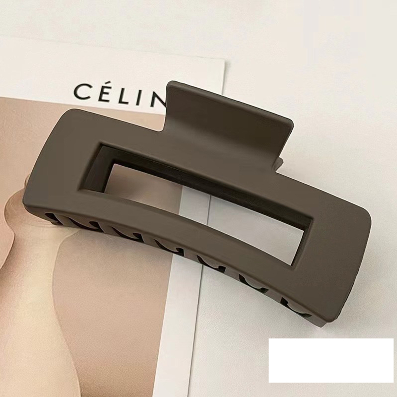 „Crossborder Amazon“ abs medžiagos matinis plaukų segtukas „Ins“ stiliaus kvadratinis greiferinis galvos apdangalas didelis plaukų segtukas ryklio segtuko geometrija