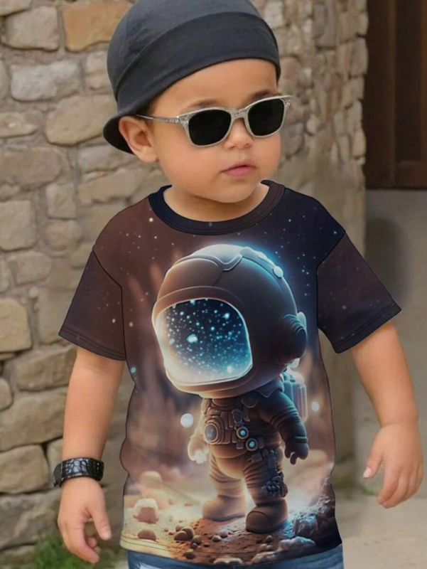 Dječja odjeća Dječja majica kratkih rukava Dječja jesensko-zimska osnovna majica Novi stil Male i srednje dječje majice kratkih rukava Zapadnjački stil Moderni RA01