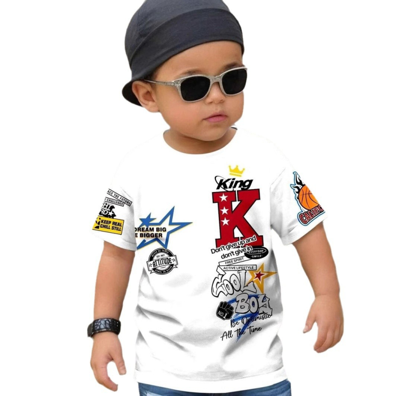 Dječja odjeća Dječja majica kratkih rukava Dječja jesensko-zimska osnovna majica Novi stil Male i srednje dječje majice kratkih rukava Zapadnjački stil Moderni RA01