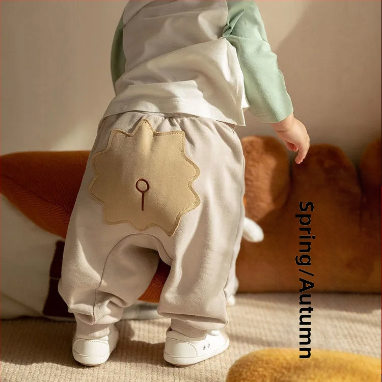 Dječje proljetne i jesenske hlače, pamučne velike hlače za dječake i djevojčice, mekane dječje debele hlače, vanjska odjeća, slatki crtani film