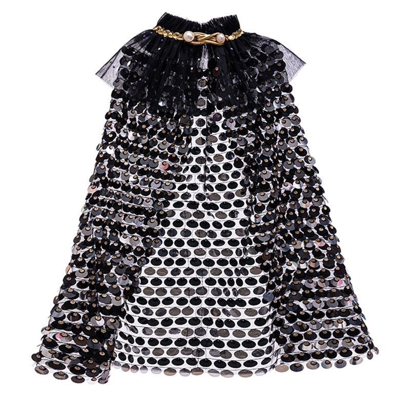 Meiteņu nāriņas apmetnis Bērnu fliteru apmetnis Aisha Princeses apmetnis Frozen Aisha fliteru šalle