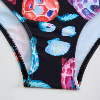 25 Χρόνια Νέο Κορίτσι Μαγιό Tankini με Χαριτωμένα Ζώα και Αθλητικά Στάμπα, Συντηρητικό Παιδικό Μαγιό με Σχίσιμο