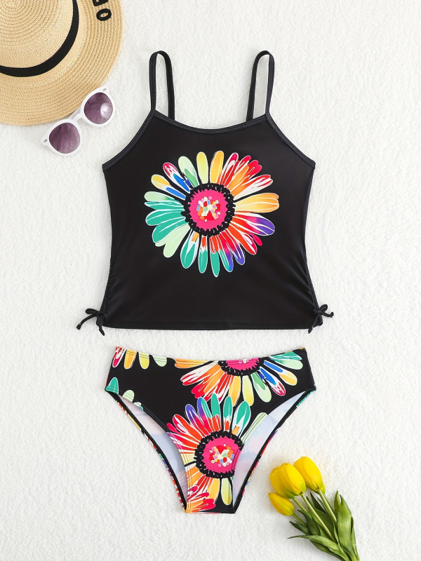 25 godina Novi kupaći kostim za djevojčice Slatki sportski životinjski print Konzervativni dječji kupaći kostim s razdjelnim uzorkom