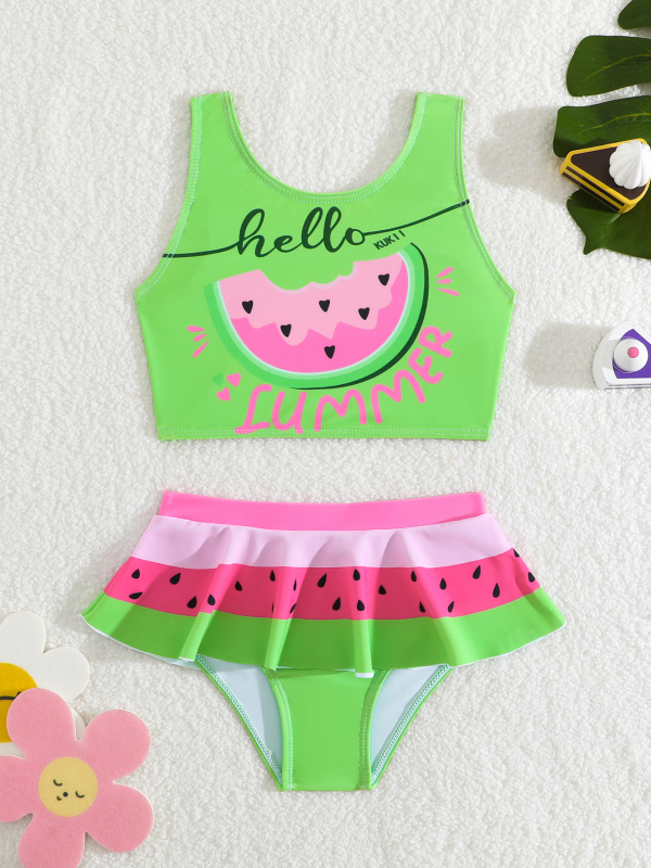 Παιδικά Μαγιό Εξωτερικού Εμπορίου για Κορίτσια Ολόσωμο Μαγιό Μωρό Χαριτωμένα Κινούμενα Σλιπ Αμάνικα Ολόσωμο Μαγιό