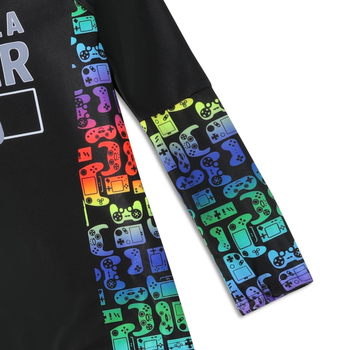 Παιδικό μαγιό για αγόρια, χωρισμένο σε μεγάλο μέγεθος, μικρό και μεσαίο μέγεθος, μαγιό για αγόρια 8-12 ετών, μακρυμάνικο, αντηλιακό για την παραλία, μαγιό για ιαματικές πηγές