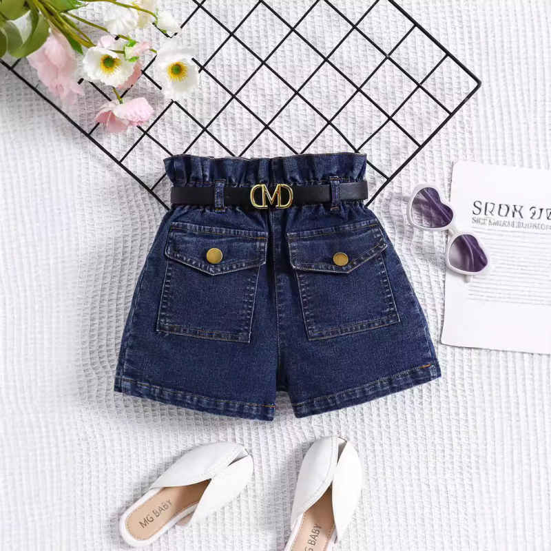 Pantaloni pentru copii transfrontalieri europeni și americani, primăvara 2024, blugi noi din bumbac, pantaloni țesuti din bumbac, pantaloni casual de zi cu zi