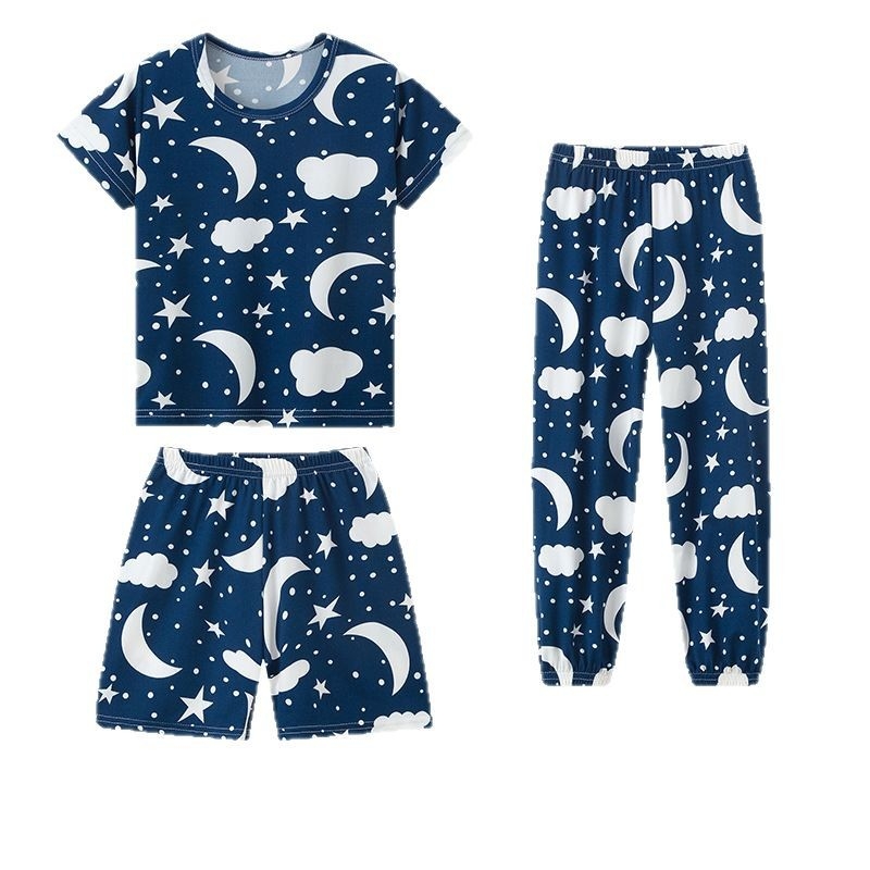 Prekogranična platforma za vanjsku trgovinu, dječje modne hlače od 3 dijela s printom, kratke hlače, kratke hlače za dječake i djevojčice, kućna odjeća