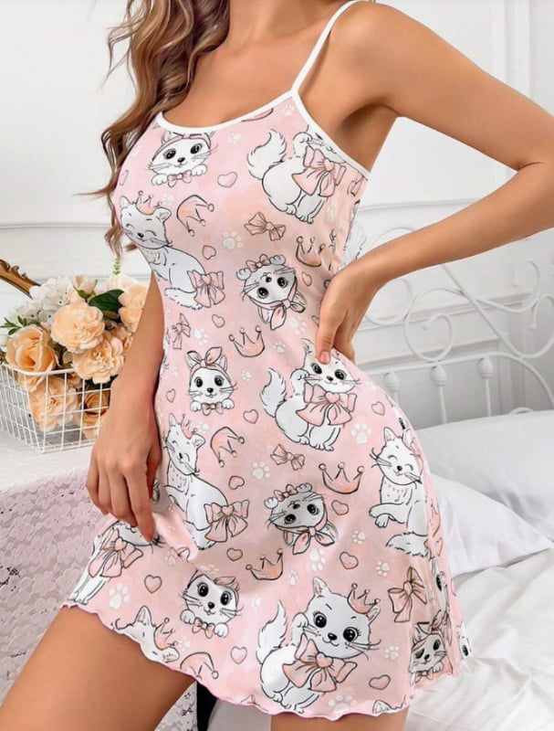 Rochie de noapte sexy cu imprimeu digital 3D pentru femei, cu imprimeu transfrontalier, pentru plaja Amazon, pijamale