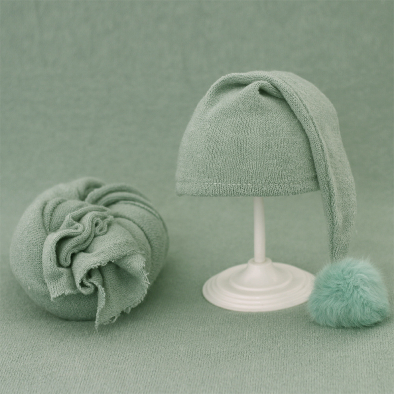 Piiriülene uus laste fotoriietus beebifotokleit beebi pika sabaga kootud karusnahast pallimüts + kleit