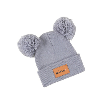 Jesenska i zimska dječja pletena kapa za dječake, vunena kapa, slatka krznena loptica, hladnootporna, topla ženska kapa s blagom