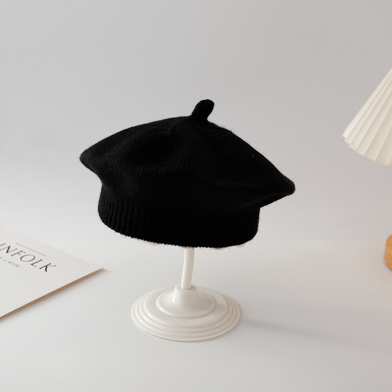 Dječja kapa za proljeće i jesen slatka super slatka beretka za djevojčice za novorođenče vunena dječja pletenina princeza tida