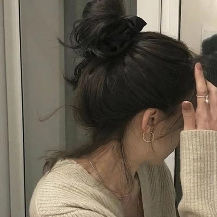 Išplėstinė nuojauta ~ Paprasta atlasinė storosios žarnos plaukų kilpa iš riebios žarnos kilpos plaukų virvė prancūziška storosios žarnos kilpos atlasinė plaukų virvė moteriški galvos apdangalai