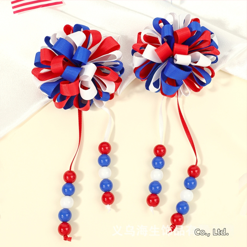 Határokon átnyúló robbanások lányoknak aranyos göndör gombóc bojtos hajcsattal színes buborék virág bordás hajvirág hajcsat