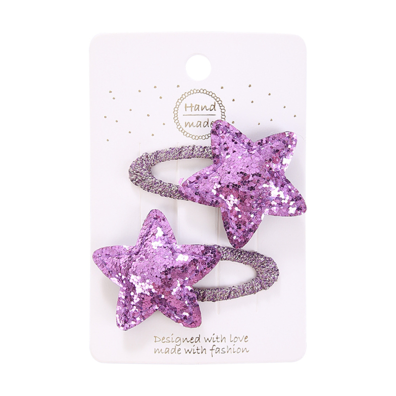 Korėjietiško stiliaus nauji vaikiški galvos apdangalai, sulaužyti segtukai kūdikiams berniukams ir mergaitėms, mieli blizgučiai, dideli penkiakampiai žvaigždės formos BB segtukai, kirpčiukai, krašto segtukas