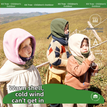 Kk Tree drăguț cald pălărie pentru copii eșarfă all-in-one mască rezistentă la vânt pentru bărbați și femei bebeluși clasa a antistatică toamna și iarna