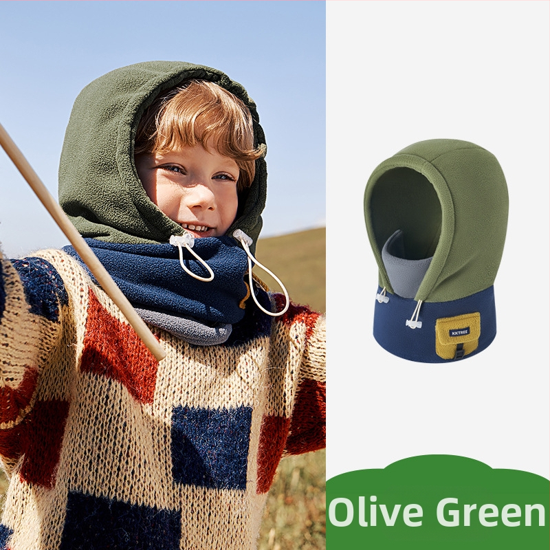 Kk Tree drăguț cald pălărie pentru copii eșarfă all-in-one mască rezistentă la vânt pentru bărbați și femei bebeluși clasa a antistatică toamna și iarna