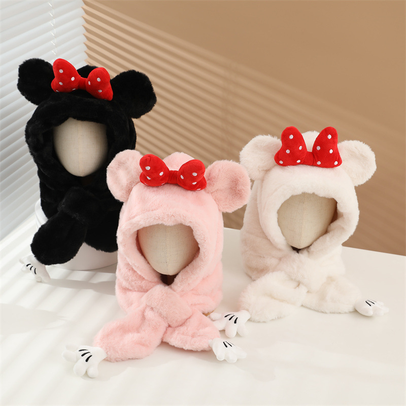 Beebi sügis- ja talvine tuulekindel müts, sall, kaelakaitse, integreeritud müts, fliisvoodriga, paksendatud talvine kõrvakaitsemüts poistele ja tüdrukutele