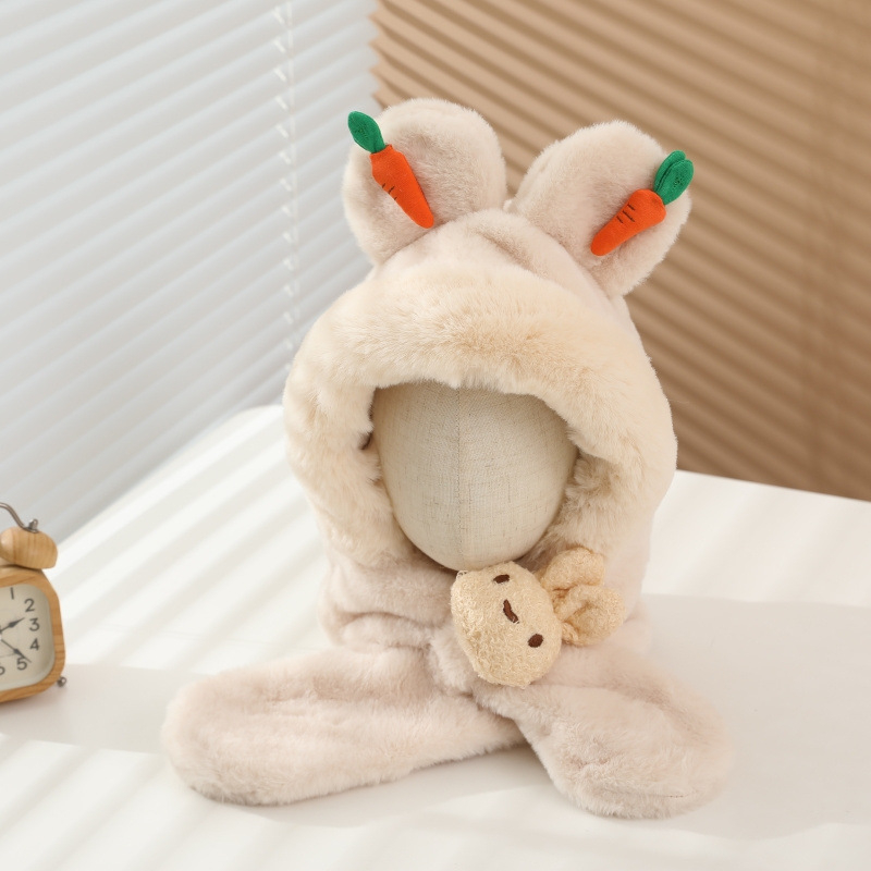 Beebi sügis- ja talvine tuulekindel müts, sall, kaelakaitse, integreeritud müts, fliisvoodriga, paksendatud talvine kõrvakaitsemüts poistele ja tüdrukutele