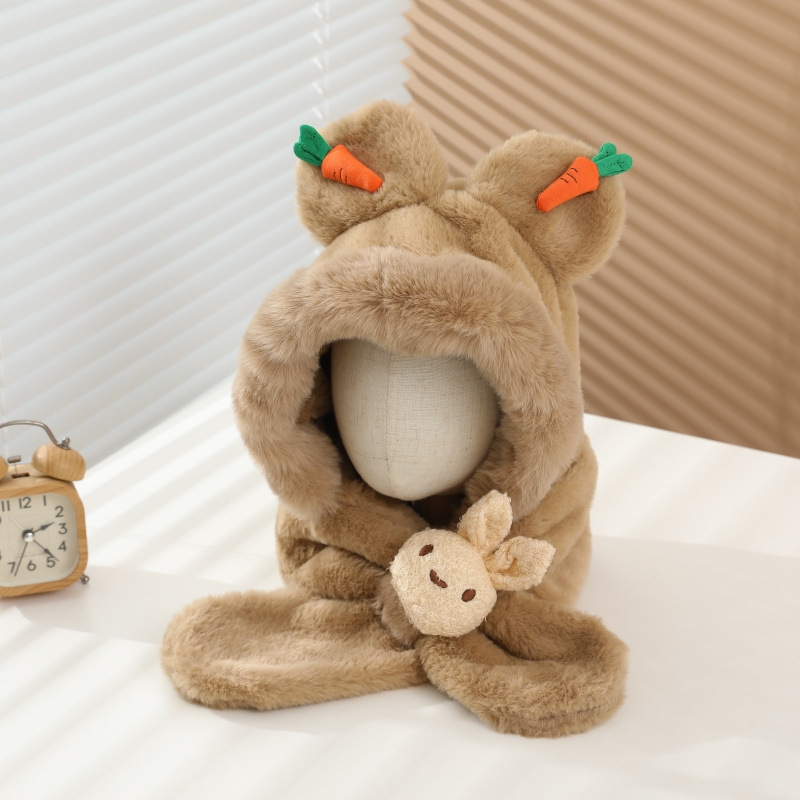 Beebi sügis- ja talvine tuulekindel müts, sall, kaelakaitse, integreeritud müts, fliisvoodriga, paksendatud talvine kõrvakaitsemüts poistele ja tüdrukutele