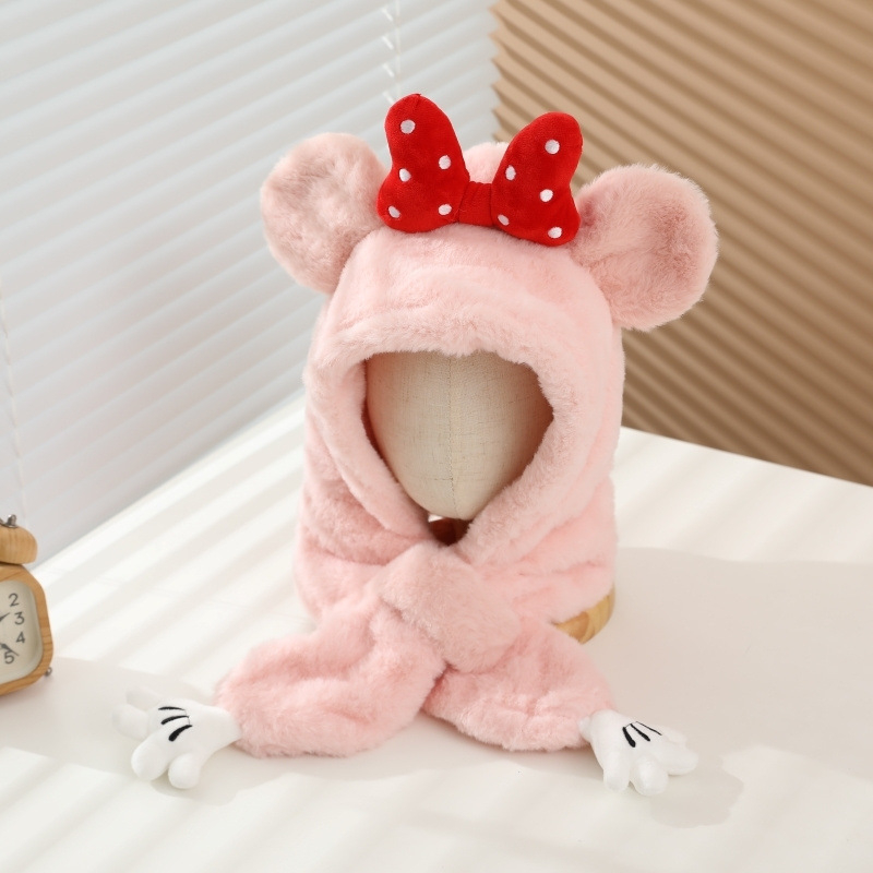 Beebi sügis- ja talvine tuulekindel müts, sall, kaelakaitse, integreeritud müts, fliisvoodriga, paksendatud talvine kõrvakaitsemüts poistele ja tüdrukutele