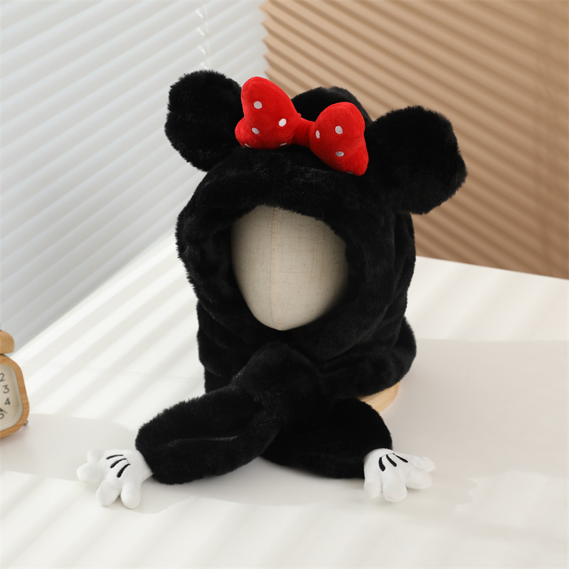 Beebi sügis- ja talvine tuulekindel müts, sall, kaelakaitse, integreeritud müts, fliisvoodriga, paksendatud talvine kõrvakaitsemüts poistele ja tüdrukutele