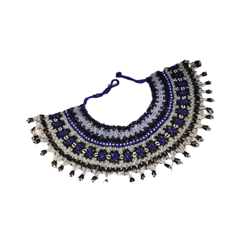 Piiriülene kuum etnilise stiili paks ja värviline kraefestivali hõimude riisihelmestega käsitsi valmistatud helmestega krae kostüümikaelakee