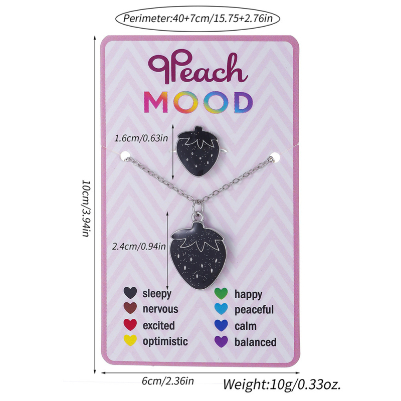 [Sama stiil, madal hind] Piiriülene kuum stiil, temperatuuritundlik, värvi muutev tähe-, kuu- ja kassi ripats, sulamist tilkuv õli, nahast köiest ehe, laste sõrmuskaelakee