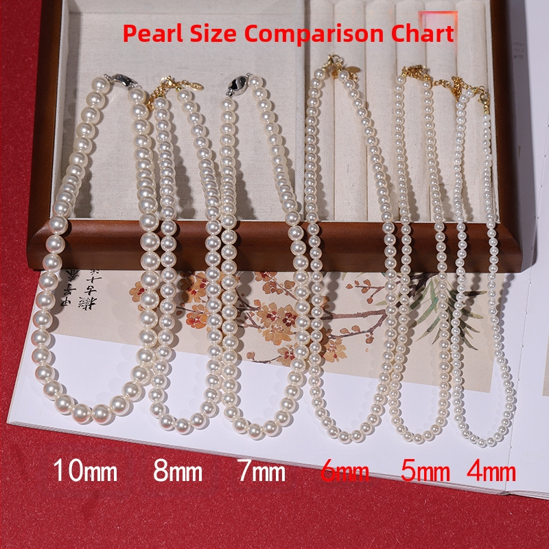 Търговия на едро с естествени перлени мъниста от дълбоководни черупки, дамски комплект от три части, бижута, подарък за Деня на майката, подарък на живо