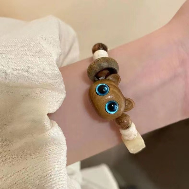 „TikTok“ to paties stiliaus naujas kiniško stiliaus mielas, saldus, šaunus, mažas, miau, miela poros apyrankė, pinta virvė, nišinio dizaino dovana draugėms