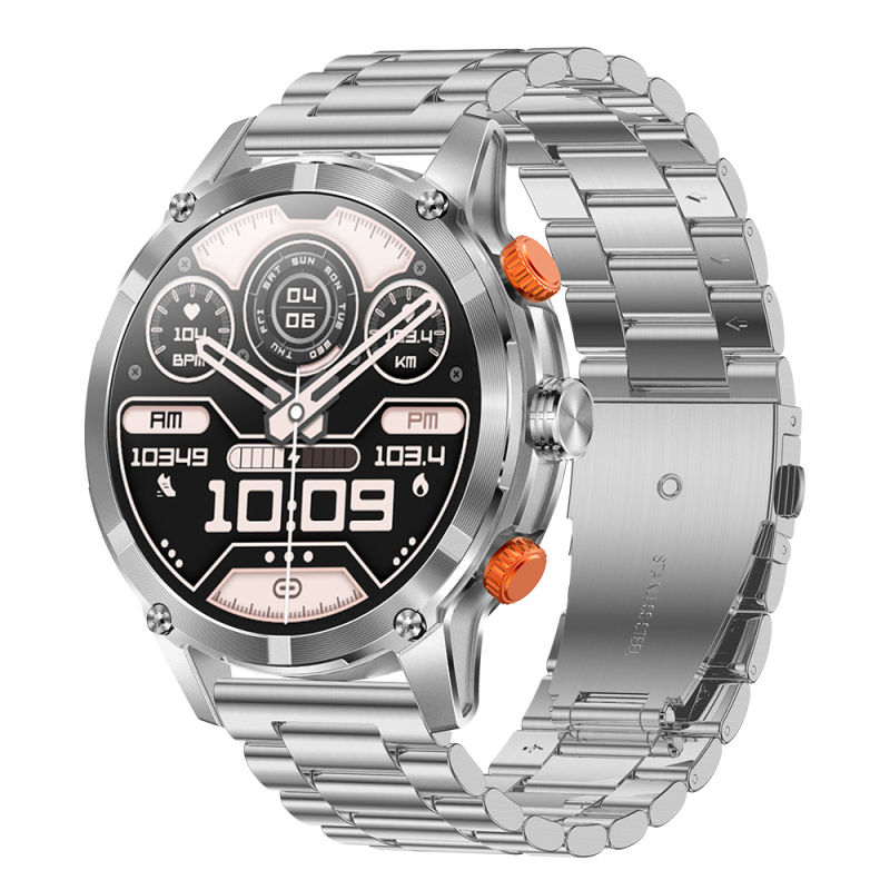 CF55 išmanusis laikrodis „Bluetooth“ skambučiams žibintuvėlis balso asistentas širdies ritmo stebėjimas miego sveikatos stebėjimas daugiafunkcis sportinis laikrodis