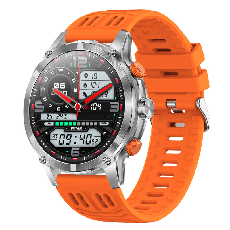 CF55 išmanusis laikrodis „Bluetooth“ skambučiams žibintuvėlis balso asistentas širdies ritmo stebėjimas miego sveikatos stebėjimas daugiafunkcis sportinis laikrodis